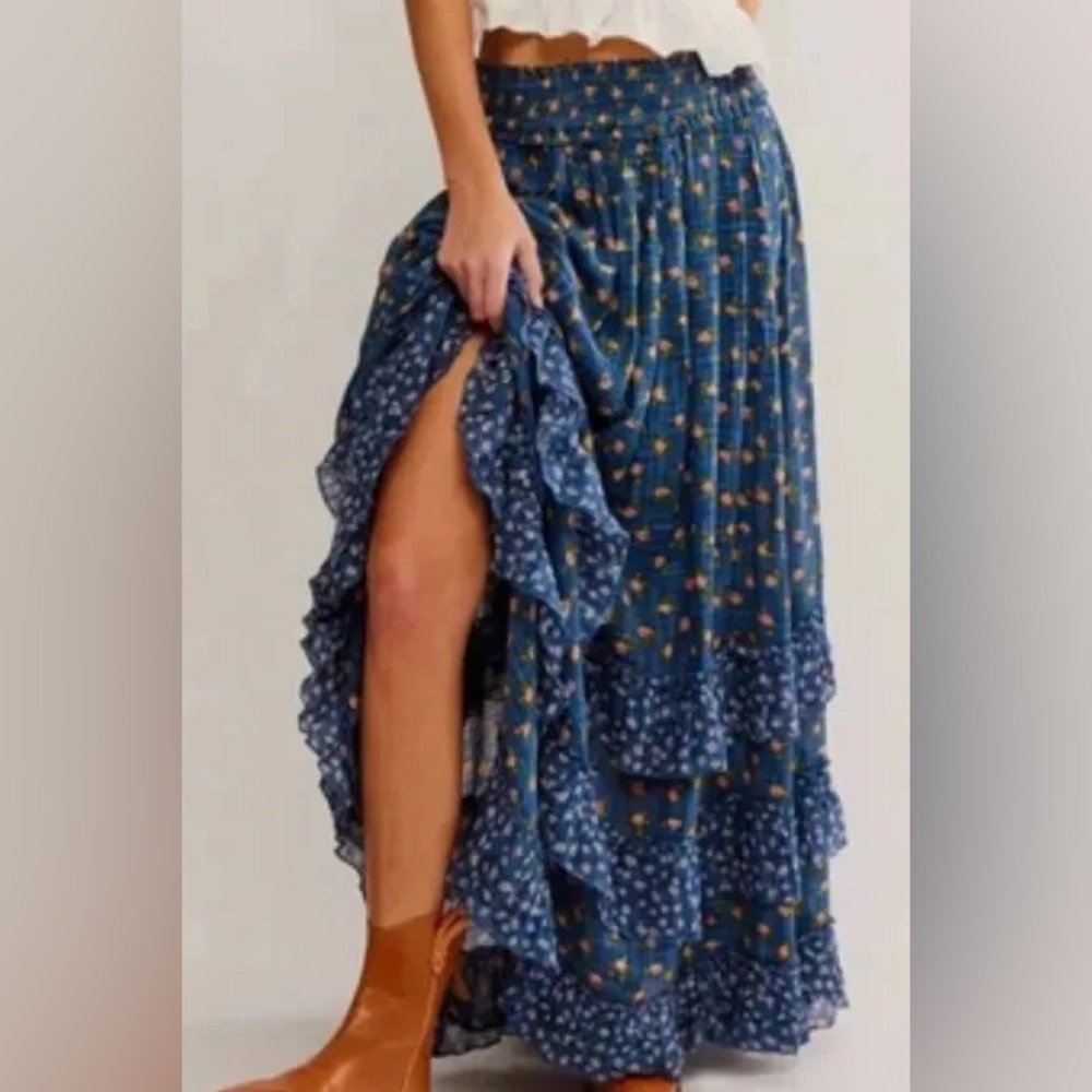 Free People Brynn Printed Skirt